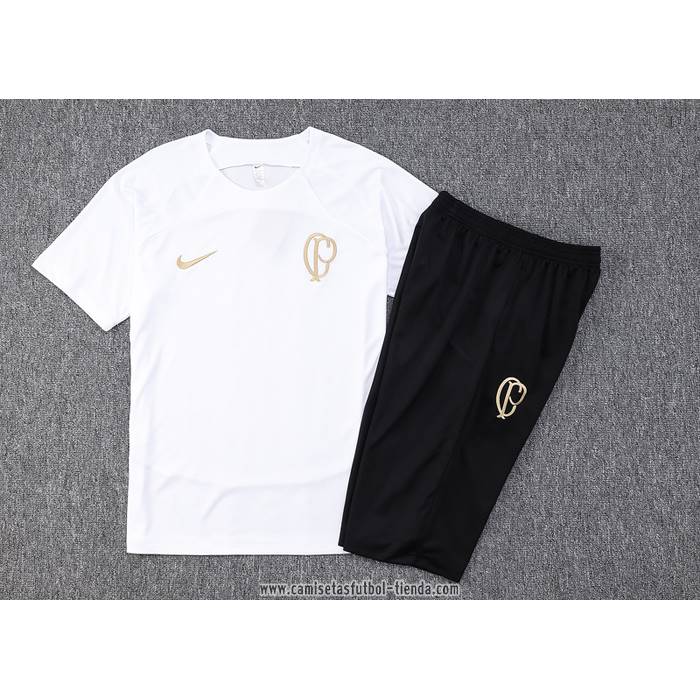 Chandal del Corinthians 2023 2024 Manga Corta Blanco - Pantalon Corto